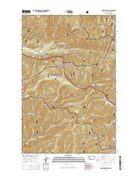 Lookout Pass Montana Current topographic map, 1:24000 scale, 7.5 X 7.5 Minute, Year 2014