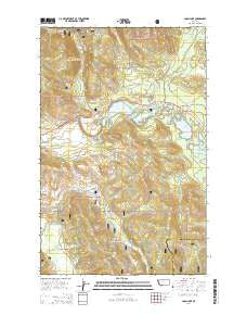 Loon Lake Montana Current topographic map, 1:24000 scale, 7.5 X 7.5 Minute, Year 2014