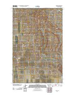 Loring Montana Historical topographic map, 1:24000 scale, 7.5 X 7.5 Minute, Year 2011