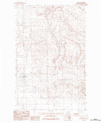 Loring Montana Historical topographic map, 1:24000 scale, 7.5 X 7.5 Minute, Year 1984