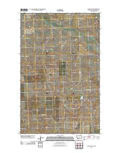 Loring NW Montana Historical topographic map, 1:24000 scale, 7.5 X 7.5 Minute, Year 2011