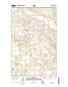 Loring NW Montana Current topographic map, 1:24000 scale, 7.5 X 7.5 Minute, Year 2014