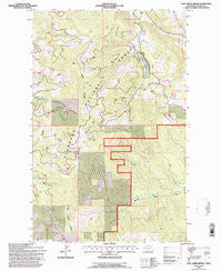 Lost Creek Divide Montana Historical topographic map, 1:24000 scale, 7.5 X 7.5 Minute, Year 1990