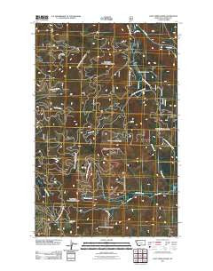 Lost Creek Divide Montana Historical topographic map, 1:24000 scale, 7.5 X 7.5 Minute, Year 2011