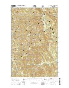 Lost Creek Divide Montana Current topographic map, 1:24000 scale, 7.5 X 7.5 Minute, Year 2014