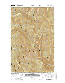 Lost Horse Mountain Montana Current topographic map, 1:24000 scale, 7.5 X 7.5 Minute, Year 2014