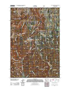 Lost Trail Pass Montana Historical topographic map, 1:24000 scale, 7.5 X 7.5 Minute, Year 2011