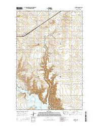 Lothair Montana Current topographic map, 1:24000 scale, 7.5 X 7.5 Minute, Year 2014