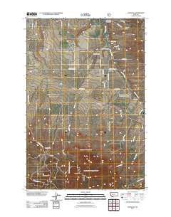 Louisville Montana Historical topographic map, 1:24000 scale, 7.5 X 7.5 Minute, Year 2011