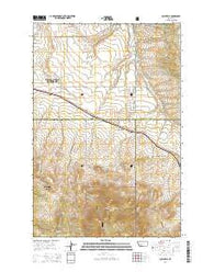 Louisville Montana Current topographic map, 1:24000 scale, 7.5 X 7.5 Minute, Year 2014