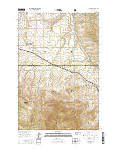 Louisville Montana Current topographic map, 1:24000 scale, 7.5 X 7.5 Minute, Year 2014