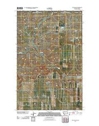 Love Rock Montana Historical topographic map, 1:24000 scale, 7.5 X 7.5 Minute, Year 2011