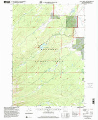 Lower Miner Lakes Montana Historical topographic map, 1:24000 scale, 7.5 X 7.5 Minute, Year 1997