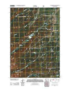 Lower Miner Lakes Montana Historical topographic map, 1:24000 scale, 7.5 X 7.5 Minute, Year 2011