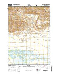 Lower Red Rock Lake Montana Current topographic map, 1:24000 scale, 7.5 X 7.5 Minute, Year 2014