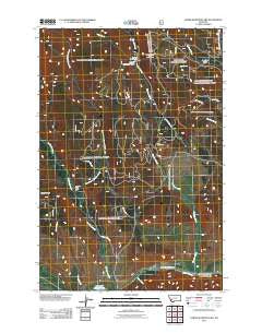 Lower Seymour Lake Montana Historical topographic map, 1:24000 scale, 7.5 X 7.5 Minute, Year 2011