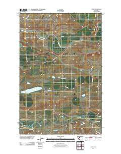 Lowry Montana Historical topographic map, 1:24000 scale, 7.5 X 7.5 Minute, Year 2011