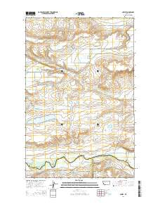 Lowry Montana Current topographic map, 1:24000 scale, 7.5 X 7.5 Minute, Year 2014