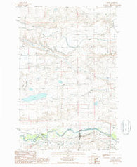 Lowry Montana Historical topographic map, 1:24000 scale, 7.5 X 7.5 Minute, Year 1987