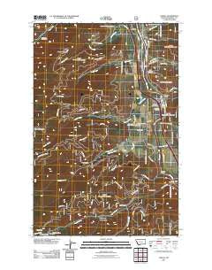 Lozeau Montana Historical topographic map, 1:24000 scale, 7.5 X 7.5 Minute, Year 2011