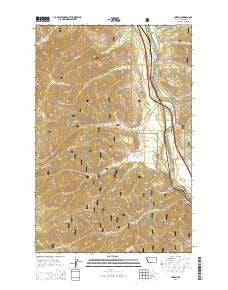 Lozeau Montana Current topographic map, 1:24000 scale, 7.5 X 7.5 Minute, Year 2014