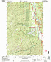 Lozeau Montana Historical topographic map, 1:24000 scale, 7.5 X 7.5 Minute, Year 1999