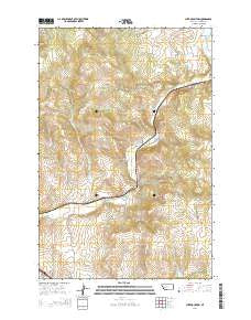 Luke Mountain Montana Current topographic map, 1:24000 scale, 7.5 X 7.5 Minute, Year 2014