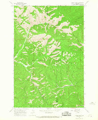 Lupine Creek Montana Historical topographic map, 1:24000 scale, 7.5 X 7.5 Minute, Year 1964