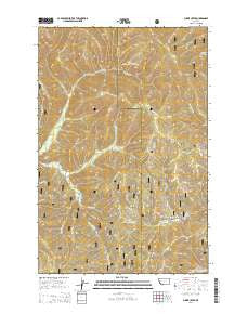 Lupine Creek Montana Current topographic map, 1:24000 scale, 7.5 X 7.5 Minute, Year 2014