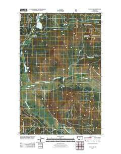 Lynch Lake Montana Historical topographic map, 1:24000 scale, 7.5 X 7.5 Minute, Year 2011