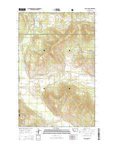 Lynch Lake Montana Current topographic map, 1:24000 scale, 7.5 X 7.5 Minute, Year 2014