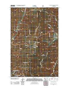 MacDonald Pass Montana Historical topographic map, 1:24000 scale, 7.5 X 7.5 Minute, Year 2011