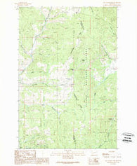 Mac Donald Pass Montana Historical topographic map, 1:24000 scale, 7.5 X 7.5 Minute, Year 1989