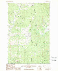 Mac Donald Pass Montana Historical topographic map, 1:24000 scale, 7.5 X 7.5 Minute, Year 1989