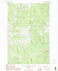 Mac Donald Pass Montana Historical topographic map, 1:24000 scale, 7.5 X 7.5 Minute, Year 1989