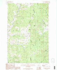 Mac Donald Pass Montana Historical topographic map, 1:24000 scale, 7.5 X 7.5 Minute, Year 1989