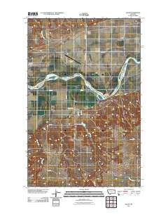 Macon Montana Historical topographic map, 1:24000 scale, 7.5 X 7.5 Minute, Year 2011