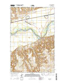 Macon Montana Current topographic map, 1:24000 scale, 7.5 X 7.5 Minute, Year 2014