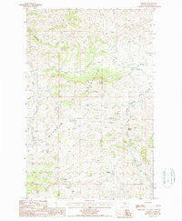 Maddux Montana Historical topographic map, 1:24000 scale, 7.5 X 7.5 Minute, Year 1987