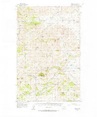 Maddux Montana Historical topographic map, 1:62500 scale, 15 X 15 Minute, Year 1956