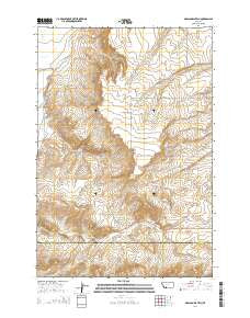 Madison Plateau Montana Current topographic map, 1:24000 scale, 7.5 X 7.5 Minute, Year 2014