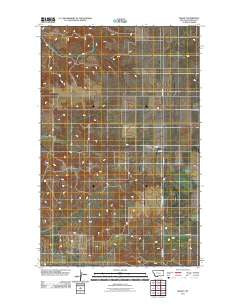 Madoc Montana Historical topographic map, 1:24000 scale, 7.5 X 7.5 Minute, Year 2011