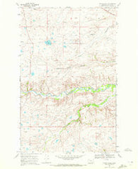 Magee Ranch Montana Historical topographic map, 1:24000 scale, 7.5 X 7.5 Minute, Year 1968