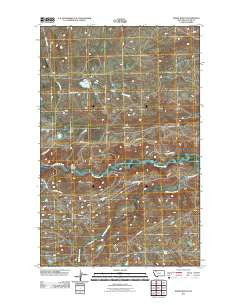 Magee Ranch Montana Historical topographic map, 1:24000 scale, 7.5 X 7.5 Minute, Year 2011