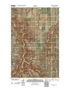 Mahoney Hill Montana Historical topographic map, 1:24000 scale, 7.5 X 7.5 Minute, Year 2011