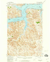 Maloney Hill Montana Historical topographic map, 1:62500 scale, 15 X 15 Minute, Year 1958
