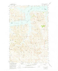 Maloney Hill Montana Historical topographic map, 1:62500 scale, 15 X 15 Minute, Year 1958