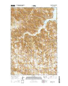 Maloney Hill Montana Current topographic map, 1:24000 scale, 7.5 X 7.5 Minute, Year 2014