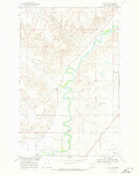 Malta NE Montana Historical topographic map, 1:24000 scale, 7.5 X 7.5 Minute, Year 1968