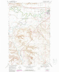 Malta West Montana Historical topographic map, 1:24000 scale, 7.5 X 7.5 Minute, Year 1968